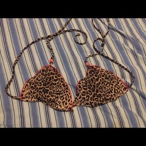 Cheetah print bikini top